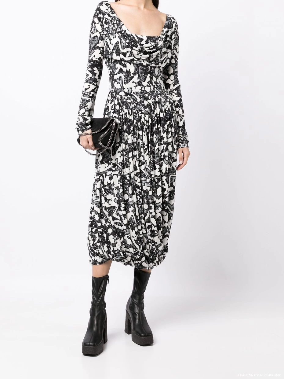 Affordable Stella Women graphic-print jersey McCartney dress 0627